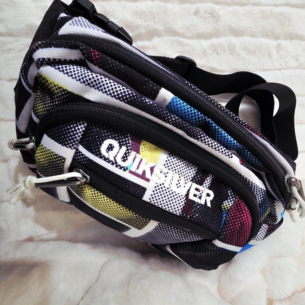 Quick Silver Multicolor Geometric Patterned Belt … - image 1